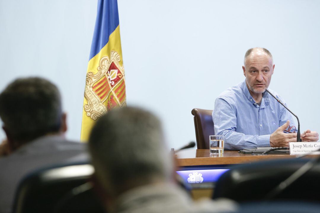 El cap de l&#039;àrea de Seguretat Alimentària i Entorn, Josep Maria Casals, durant la roda de premsa de balanç de l&#039;activitat del seu departament coincidint amb el Dia mundial de la seguretat sanitària dels aliments