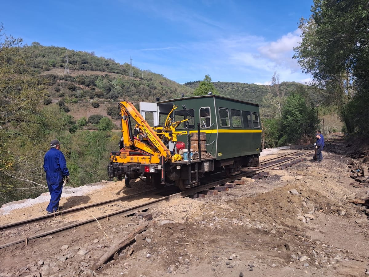 Las obras del Ponfeblino a un kilómetro de Toreno