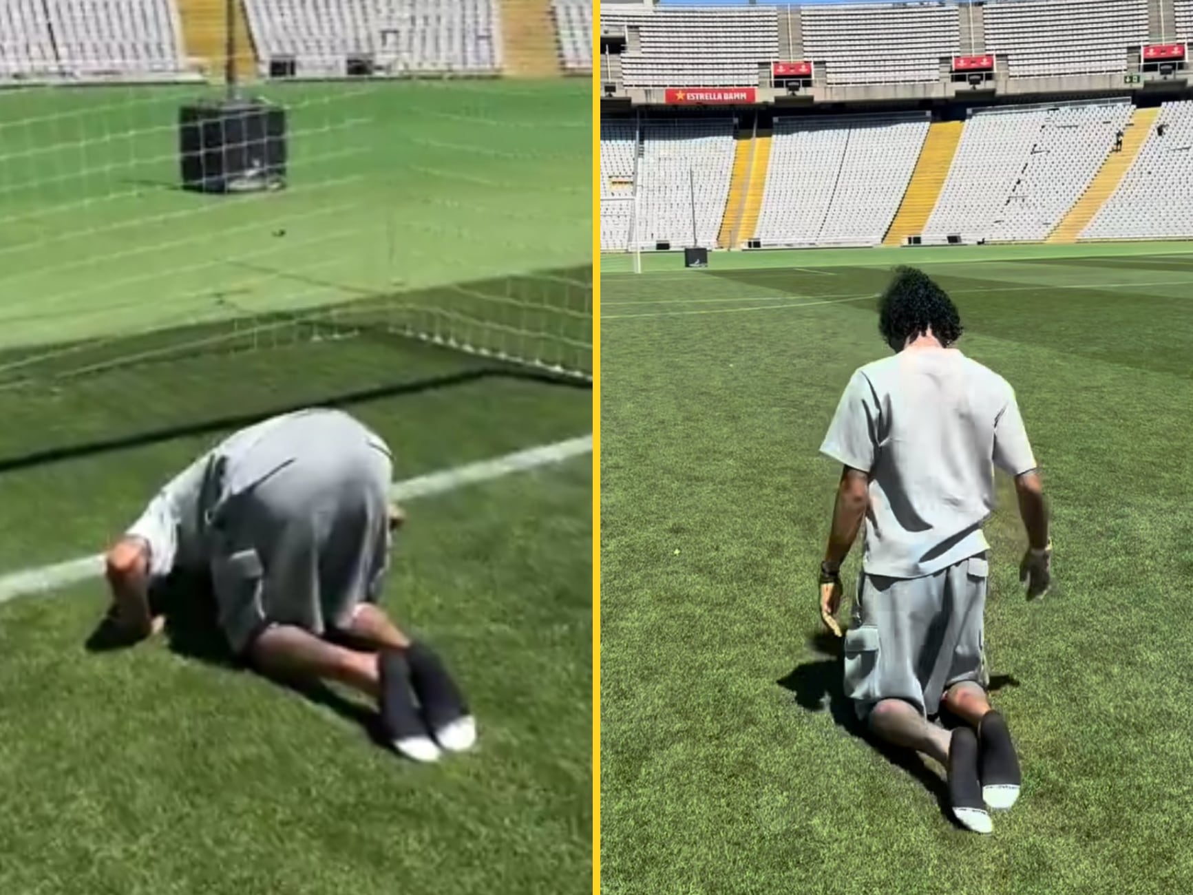 Raphinha en Montjuic