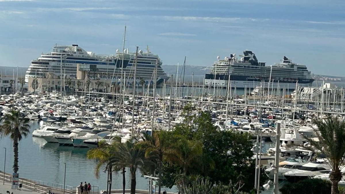 Dos cruceros coinciden en el Puerto de Alicante con más de 4.400 pasajeros
