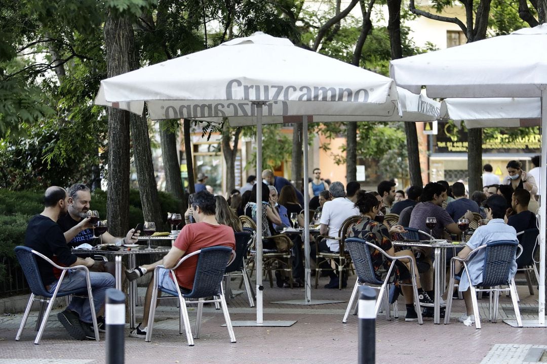 Terraza en el centro de Madrid