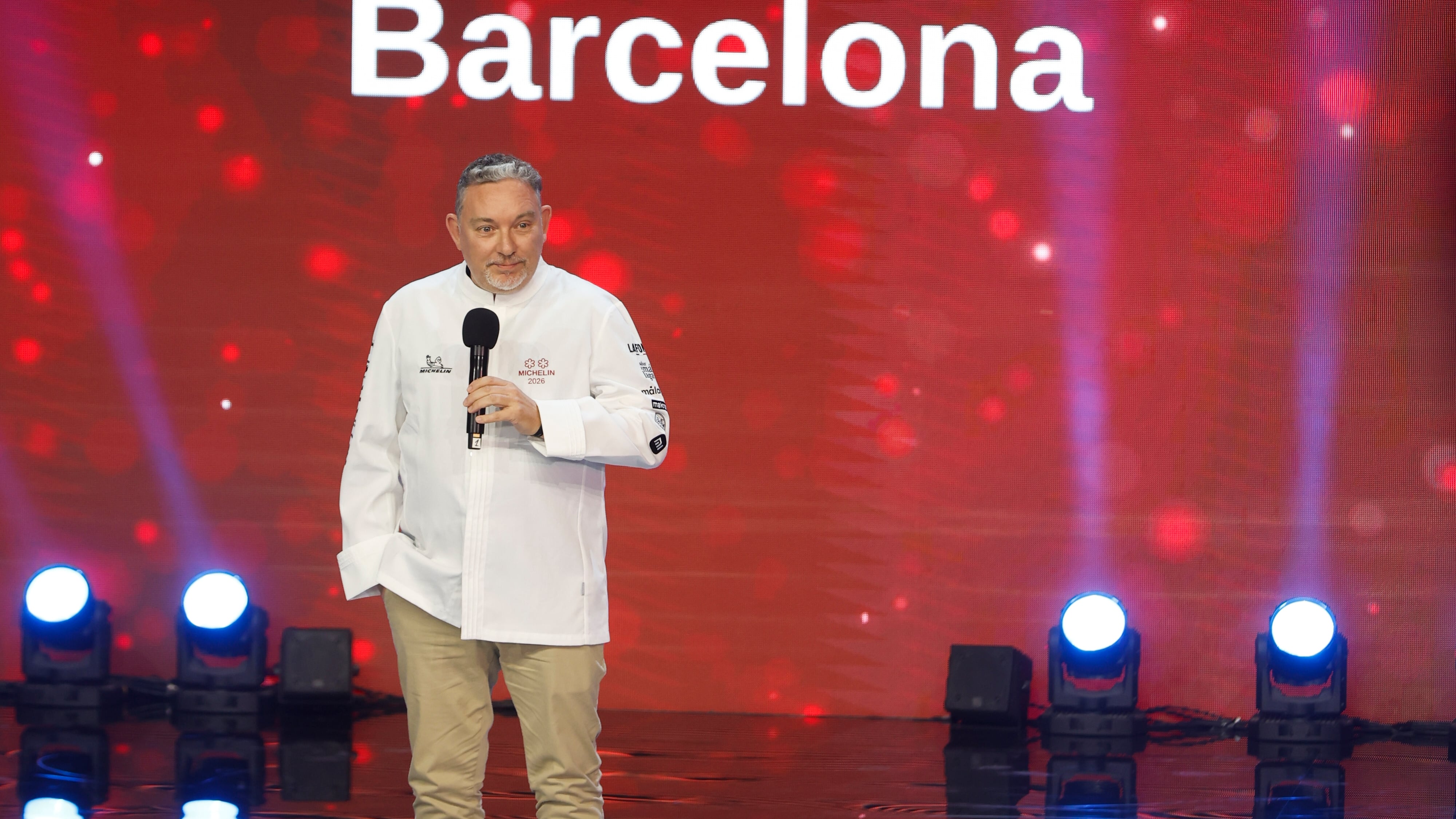 El restaurante Enigma, de Albert Adrià, en Barcelona, recibe dos estrellas Michelín durante la gala de entrega de las Estrellas Michelín 2026, este martes en Málaga.
