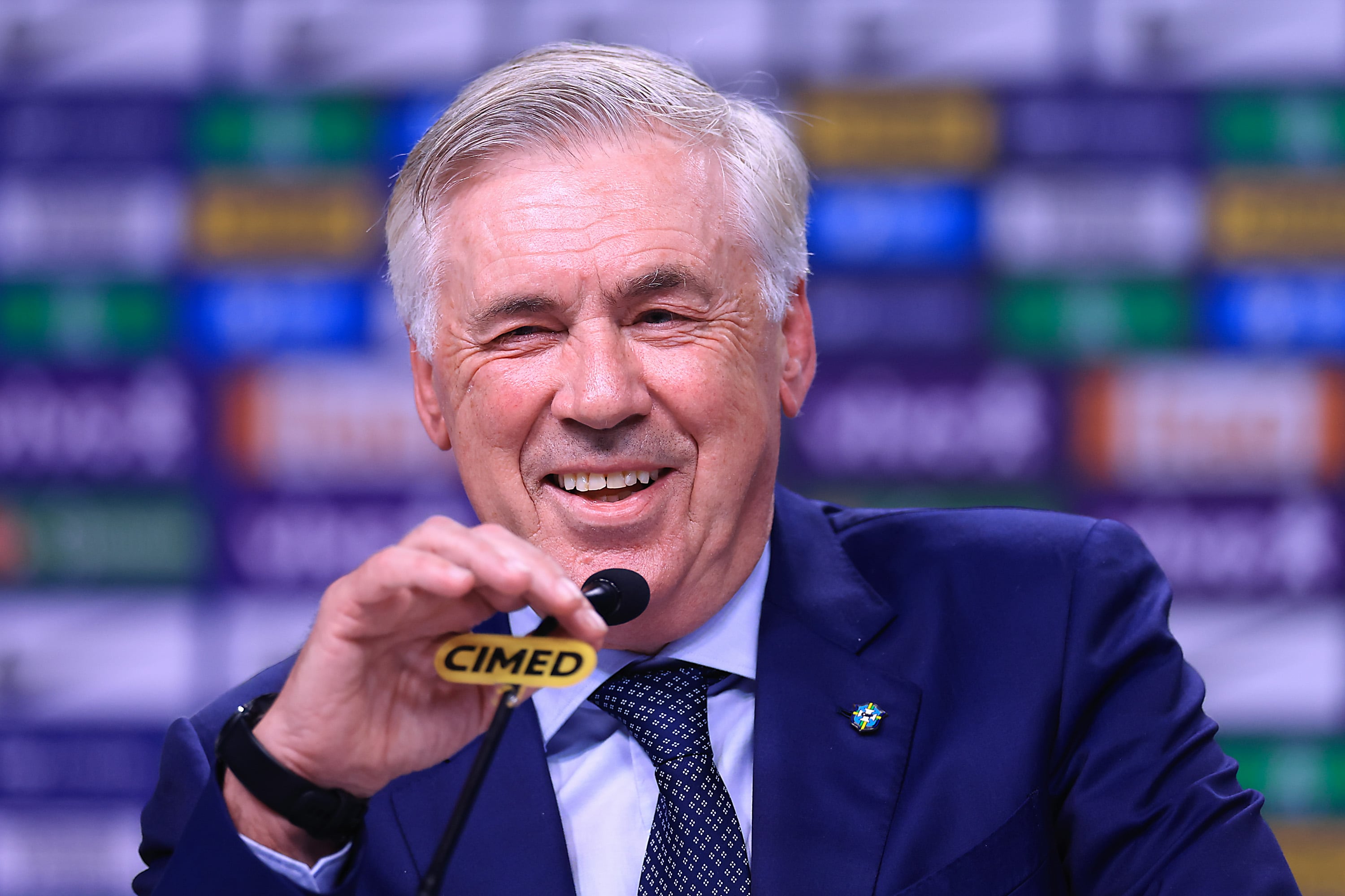 Carlo Ancelotti durante la rueda de prensa.(Photo by Buda Mendes/Getty Images)