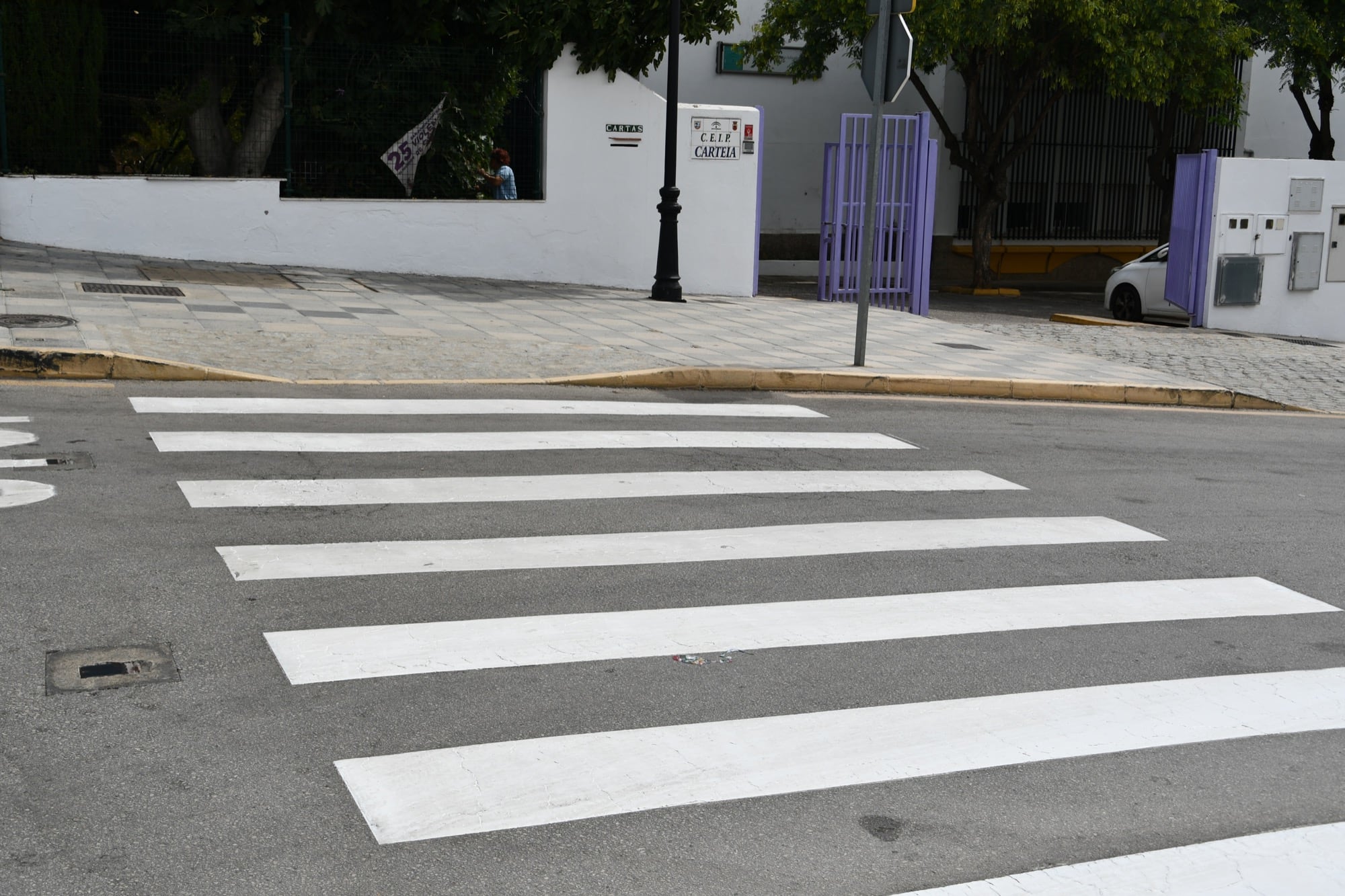 Un paso de cebra en San Roque