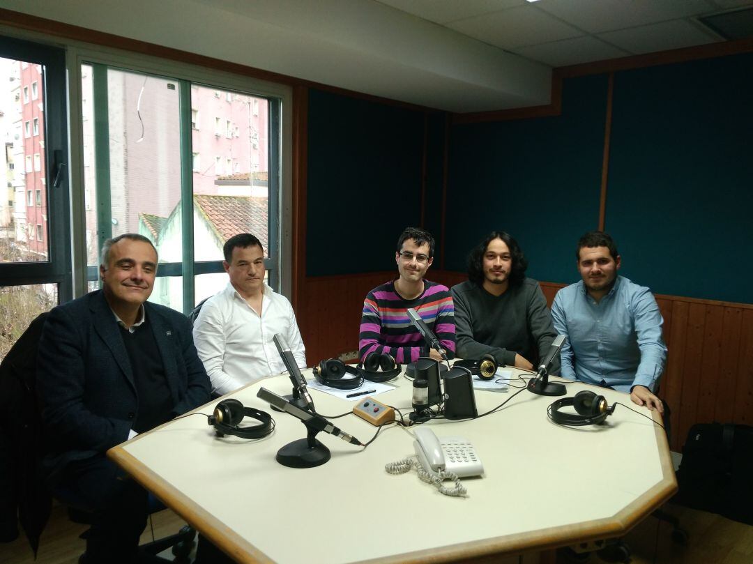 Celestino Güemes, Rafael Menéndez, Adrián Herrera, Andrés Heredia y Adrián Monge. 