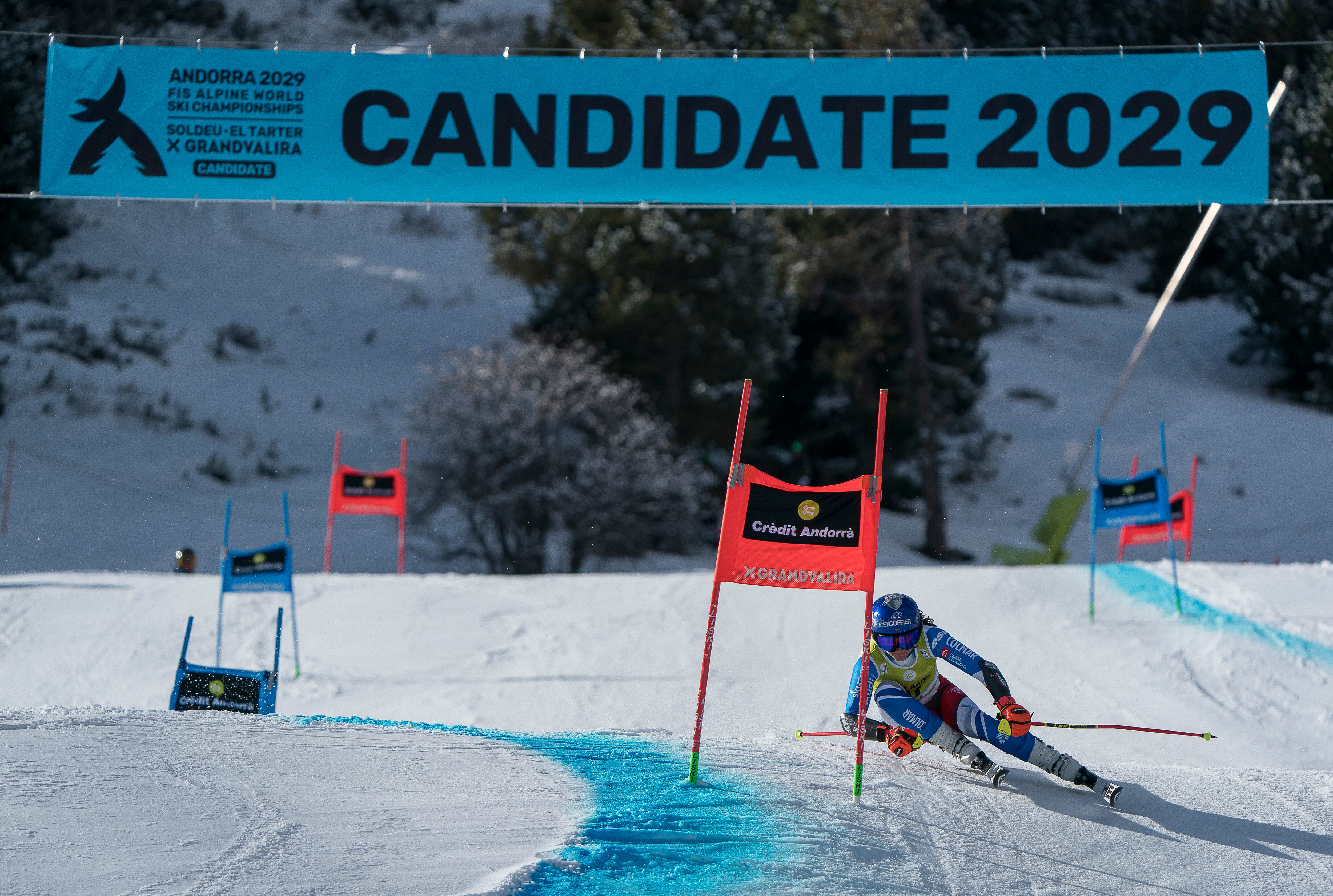 Un instant de les finals d'esquí alpí a Andorra aquest any.