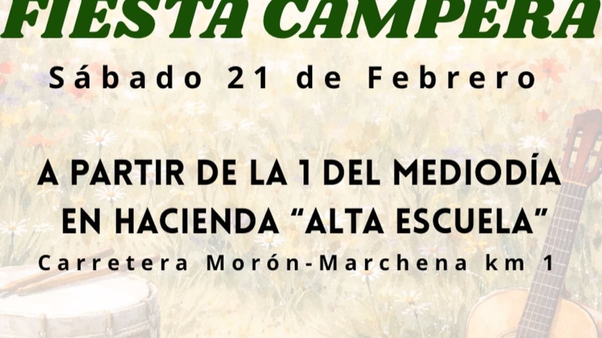 La Hermandad del Rocío de Morón organiza una Fiesta Campera el 21 de febrero