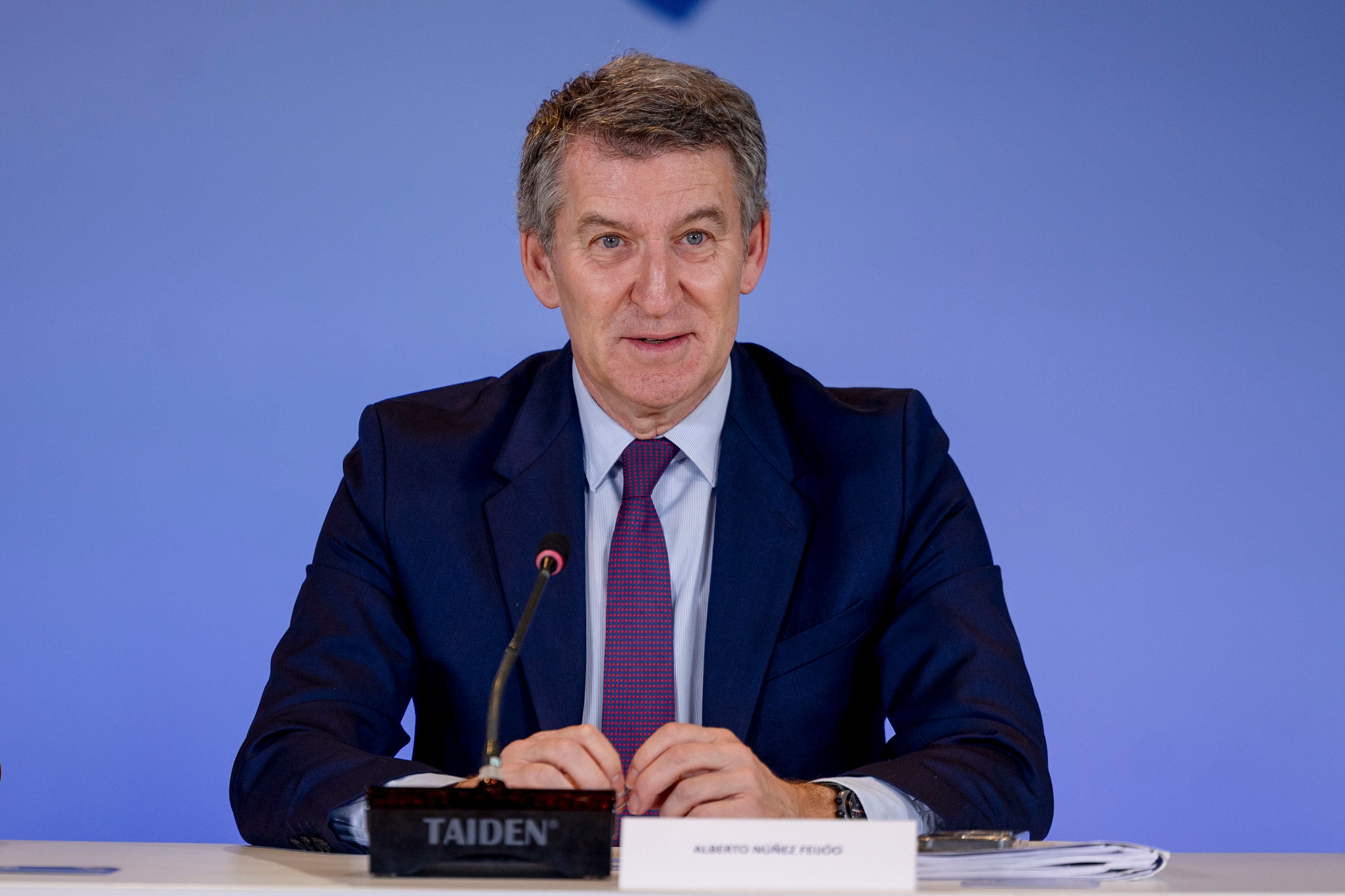 El líder del PP, Alberto Núñez Feijóo