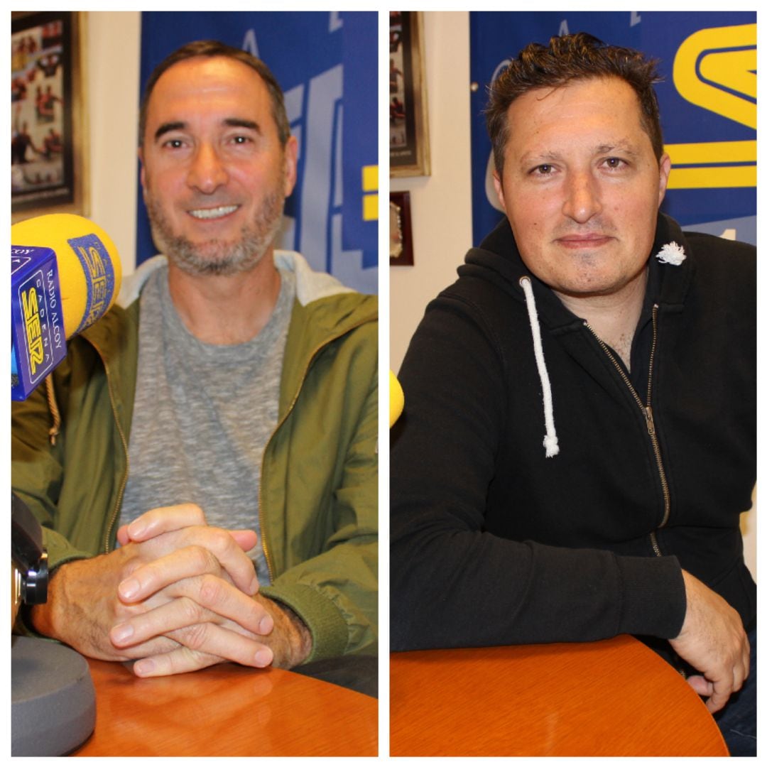 El catedrático de arqueología de la Universidad de Alicante, Ignasi Grau, y el chef 2 estrellas Michelín del restaurante L'Escaleta, Kiko Moya