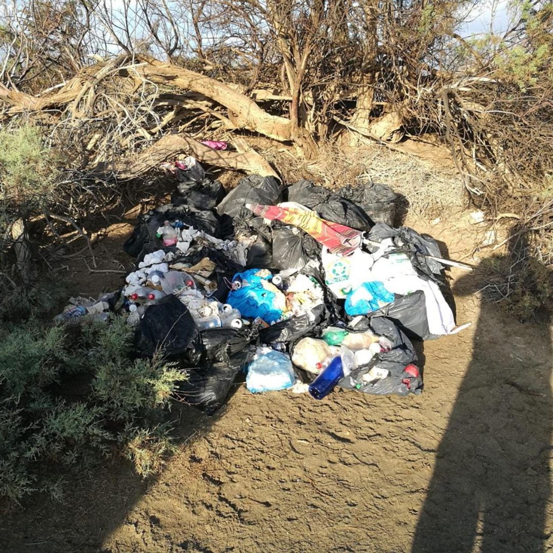 Residuos en las Dunas de Maspalomas