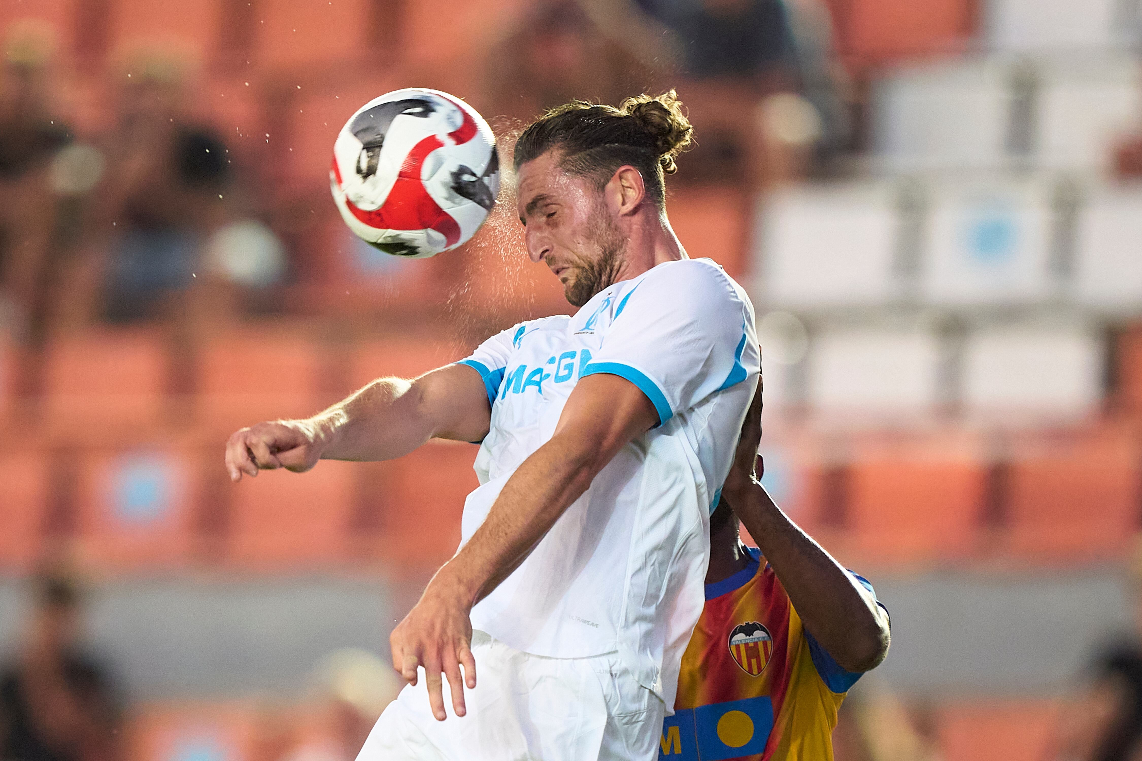 Adrien Rabiot, durante un amistoso con el OM en pretemporada