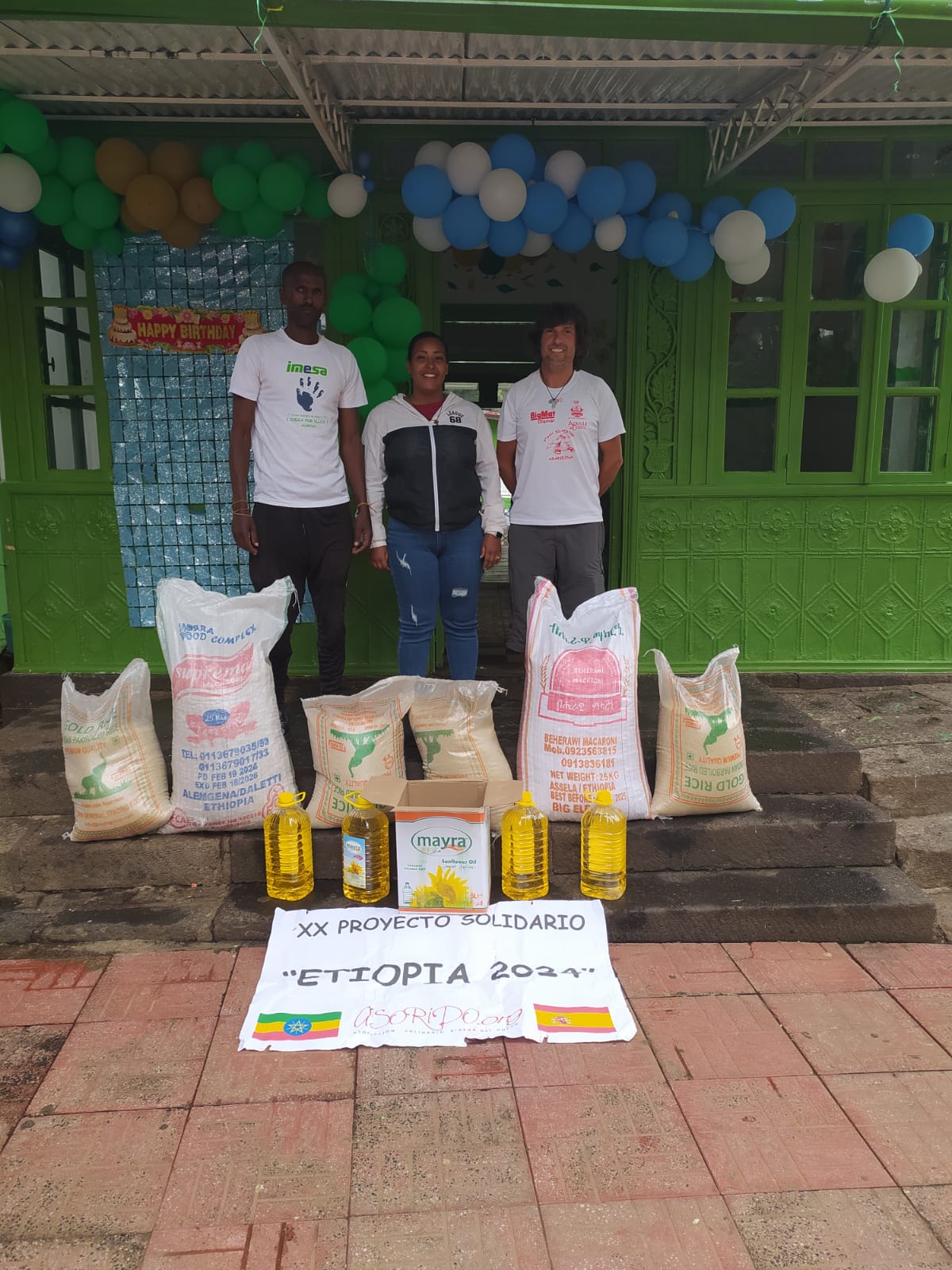 Entrega de alimentos en Etiopía