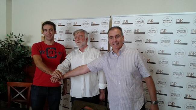 Basket Navarra presenta su nuevo proyecto en Leb Plata con el presidente Javier Sobrino, el nuevo entrenador Joaquín Prado y el capitán Iñaki Narros