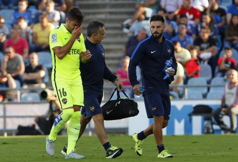 Ángel Trujillo lesionado en Getafe