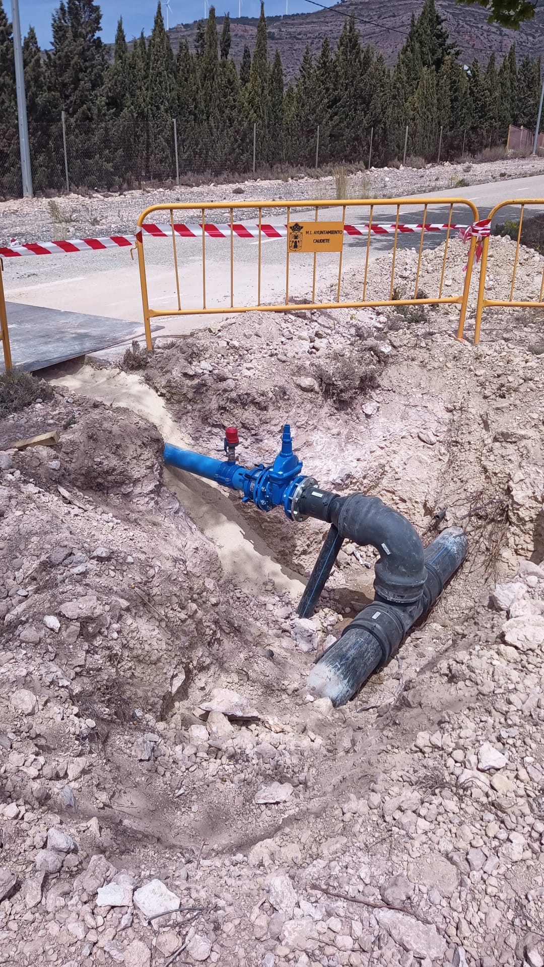 Trabajos de conducción de agua potable