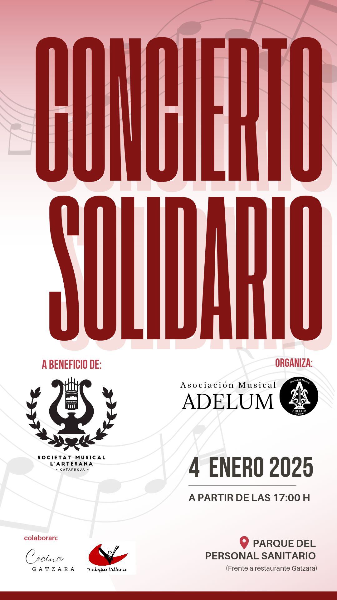 Cartel del acto del sábado