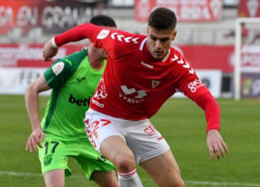 Álex Melgar durante el partido de Copa del Rey ante el Leganés