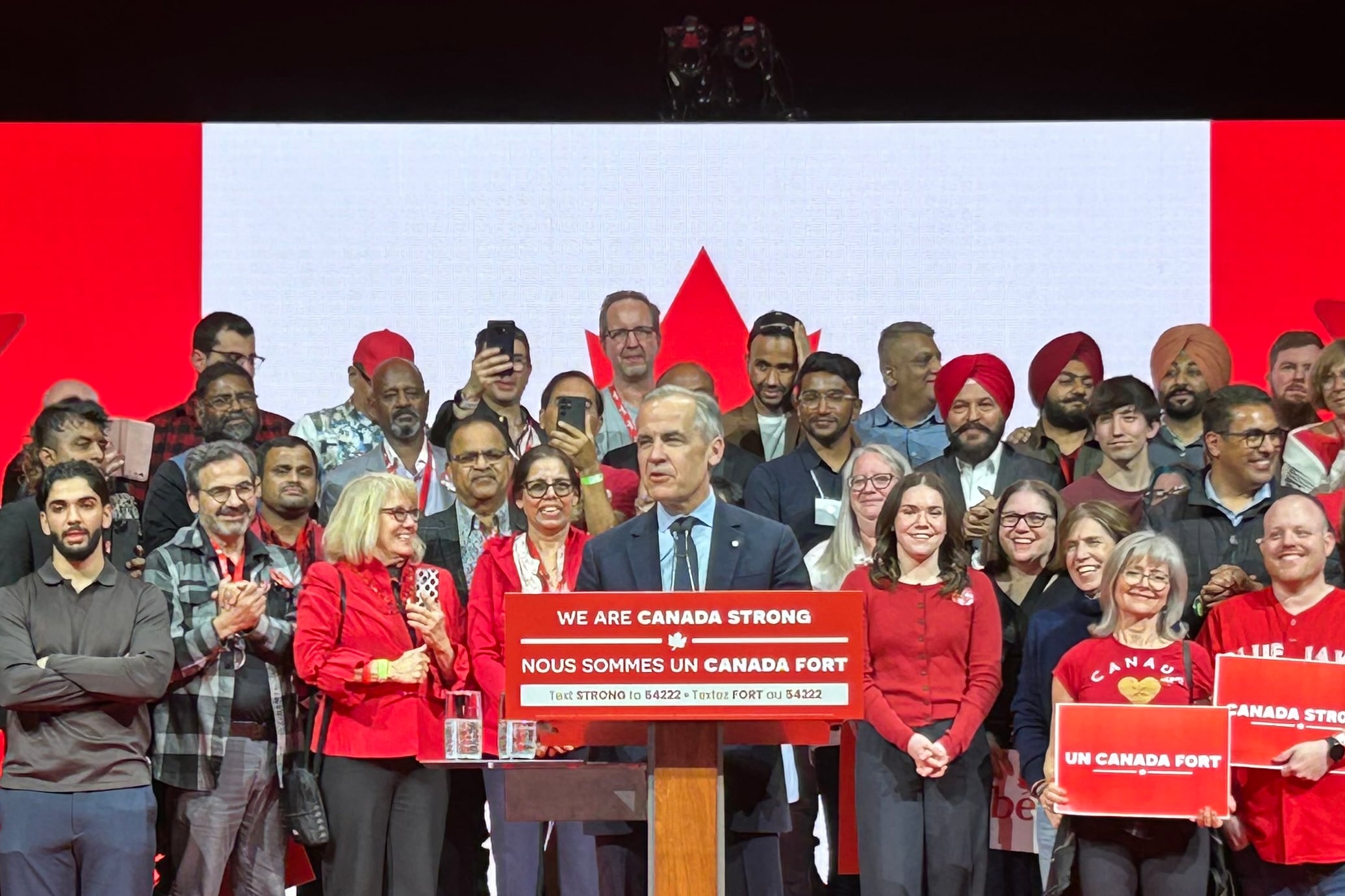El primer ministro saliente de Canadá, ganador de las elecciones legislativas, Mark Carney. EFE/ Javier Otazu