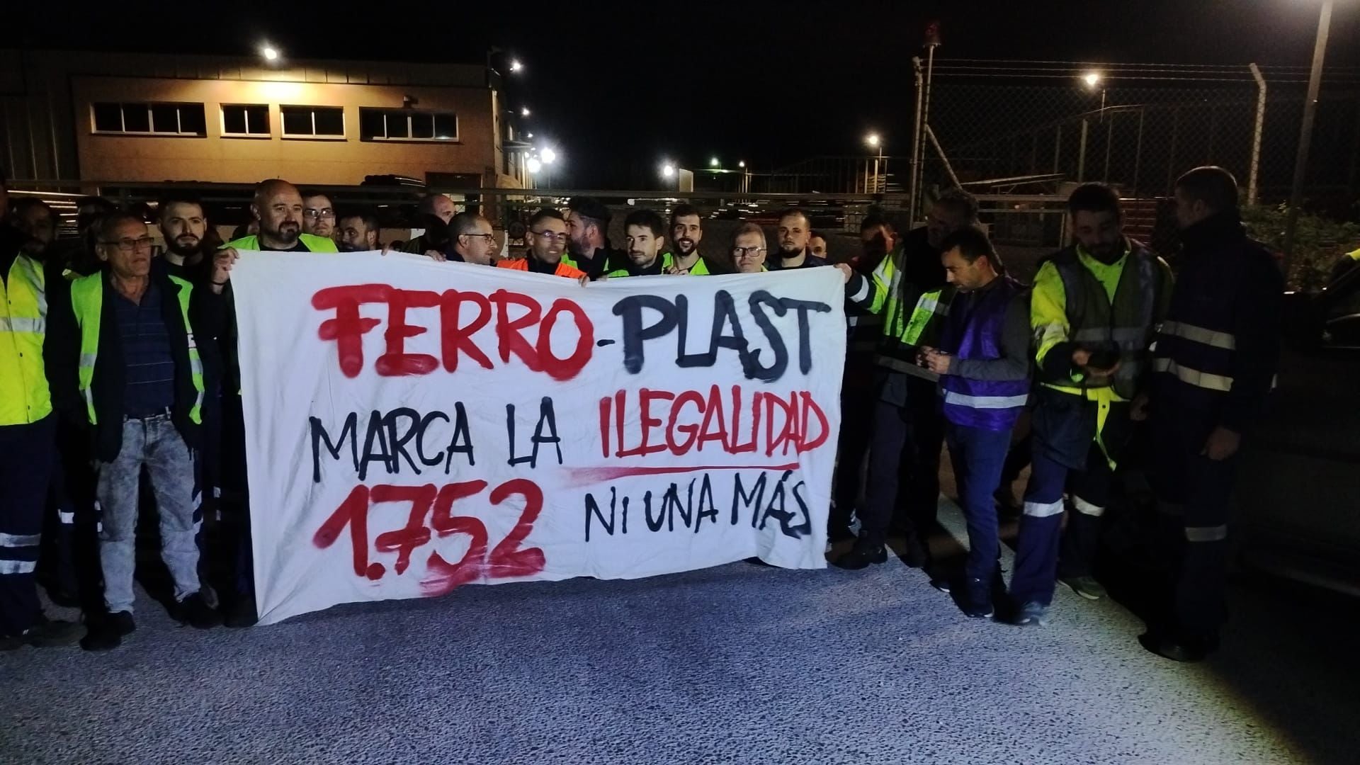 Protesta en Ferroplast