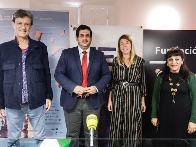 Manuel Ferrand, Jorge Vázquez, María del Mar Díez, y Julia Oliva, en el programa especial con motivo del Festival de Música Española de Cádiz