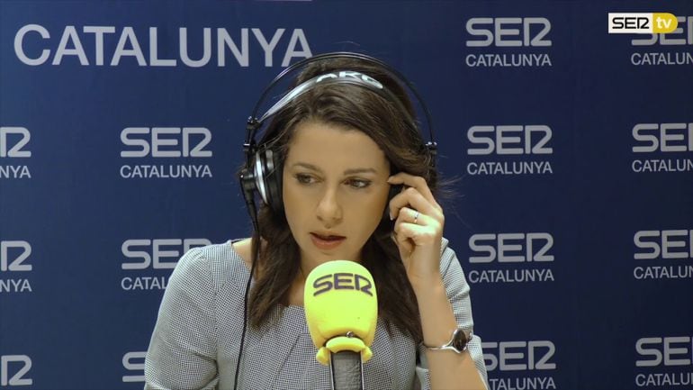 Inés Arrimadas, en los micrófonos de la SER.