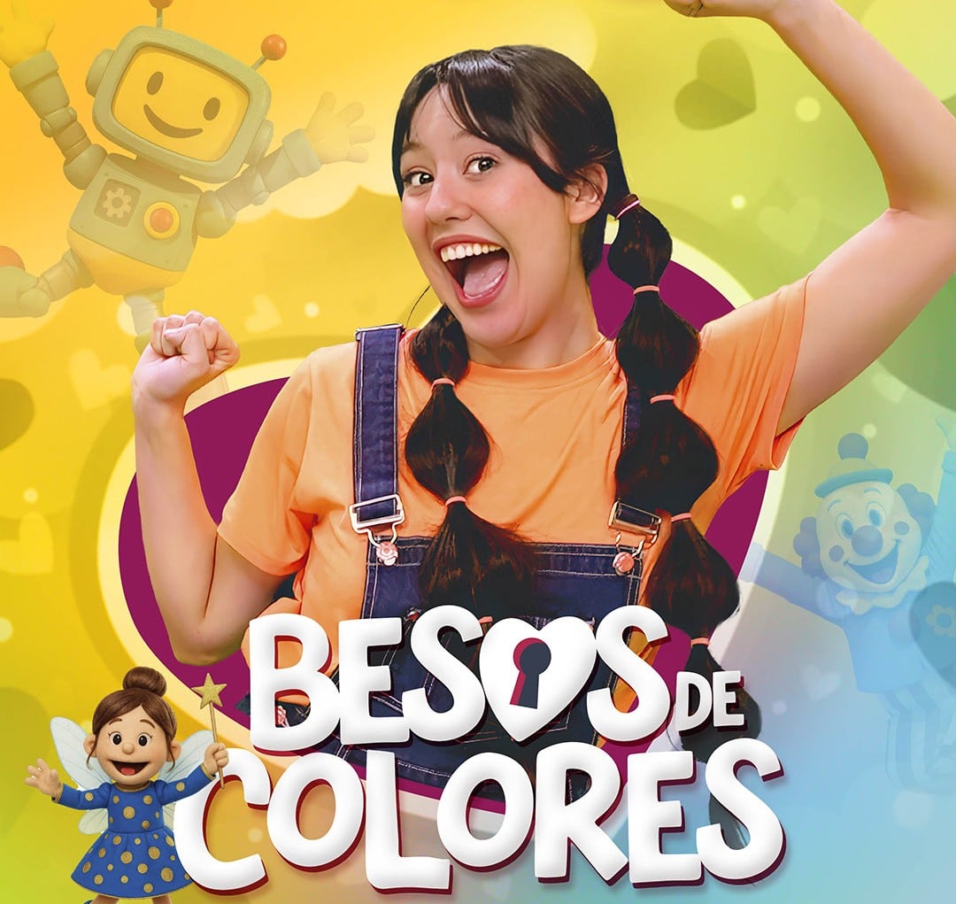 El musical familiar “Besos de Colores” llegará al Teatro Ortega el 12 de abril