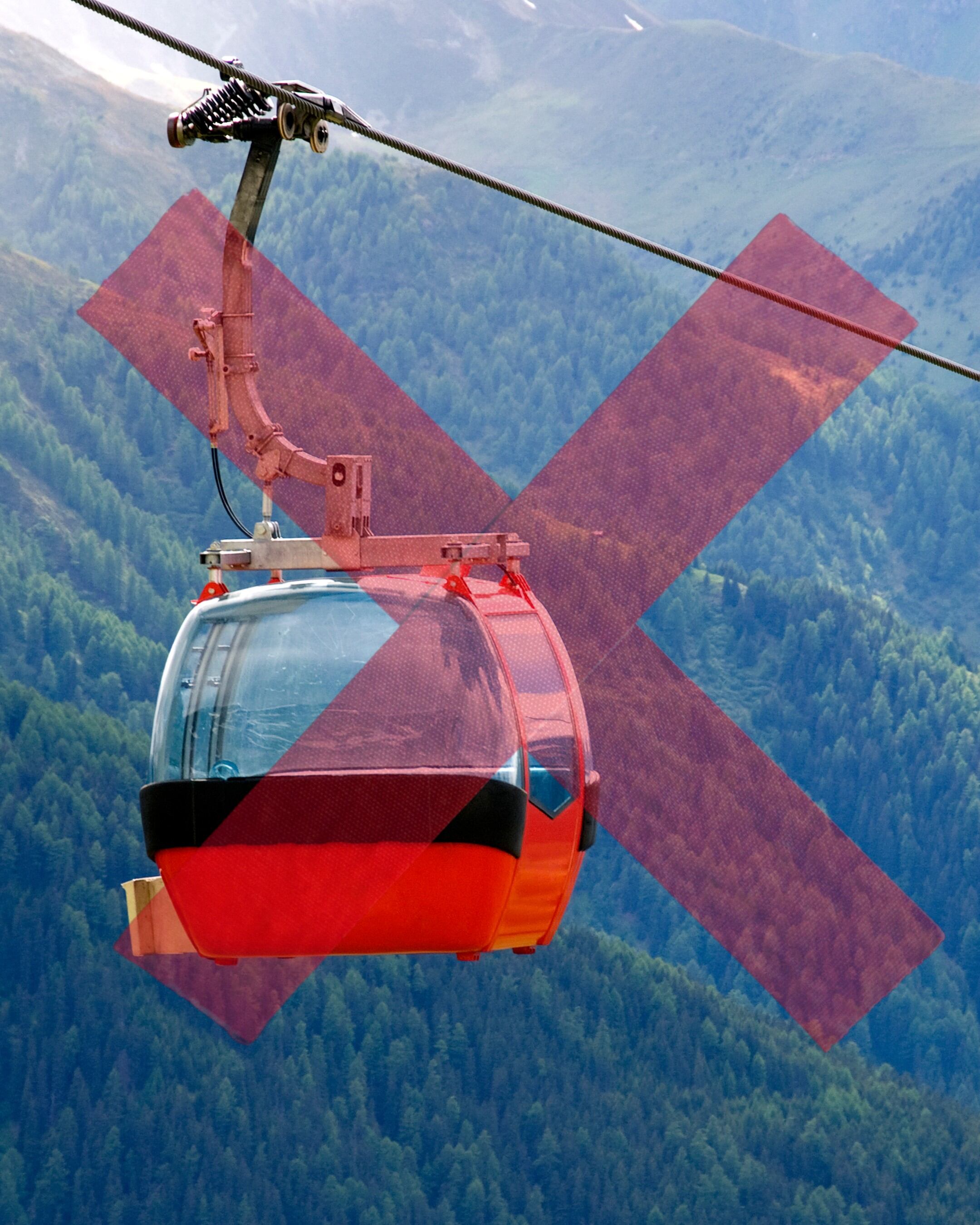 La imatge que ha usat Apapma per criticar el projecte del telefèric fins a l'Armiana