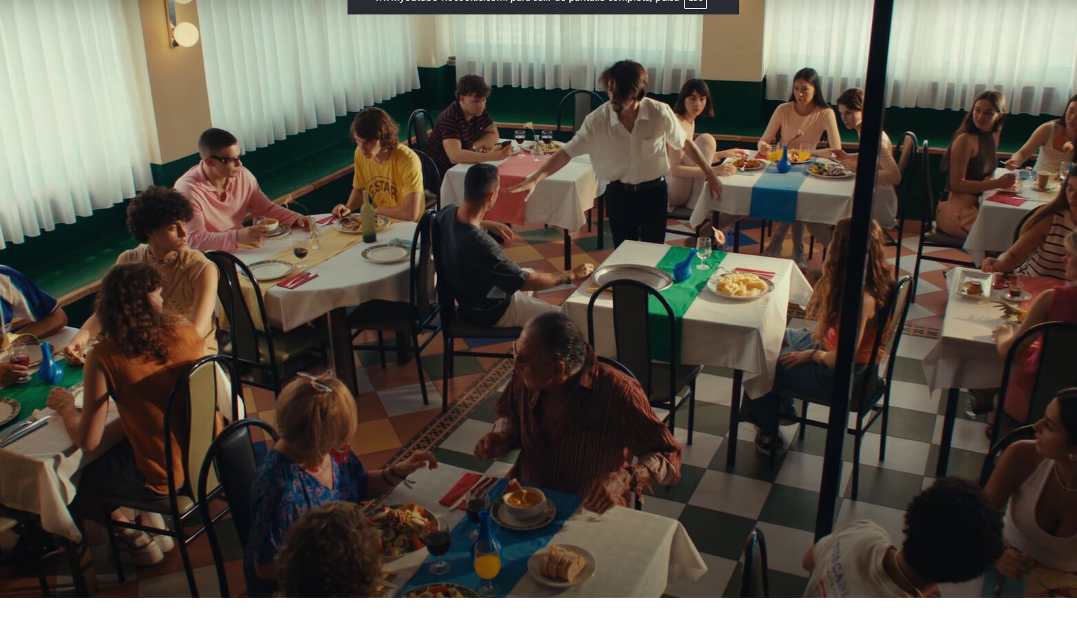 Escena en el Restaurante Casa Rufino de Los Belones