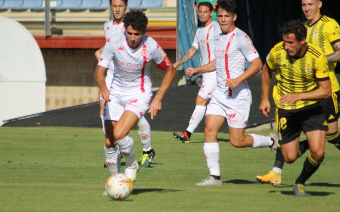 Aaron fue uno de los mas destacados del partido contra el Real Oviedo 