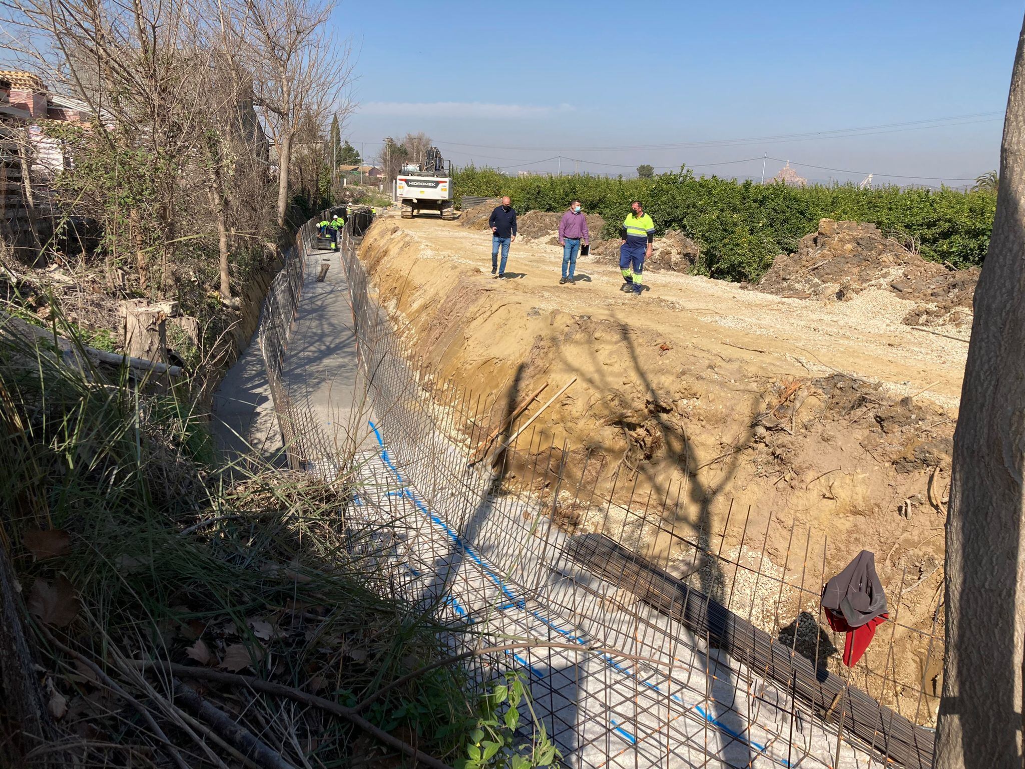 Obras en la acequia de Benetucer, en Murcia