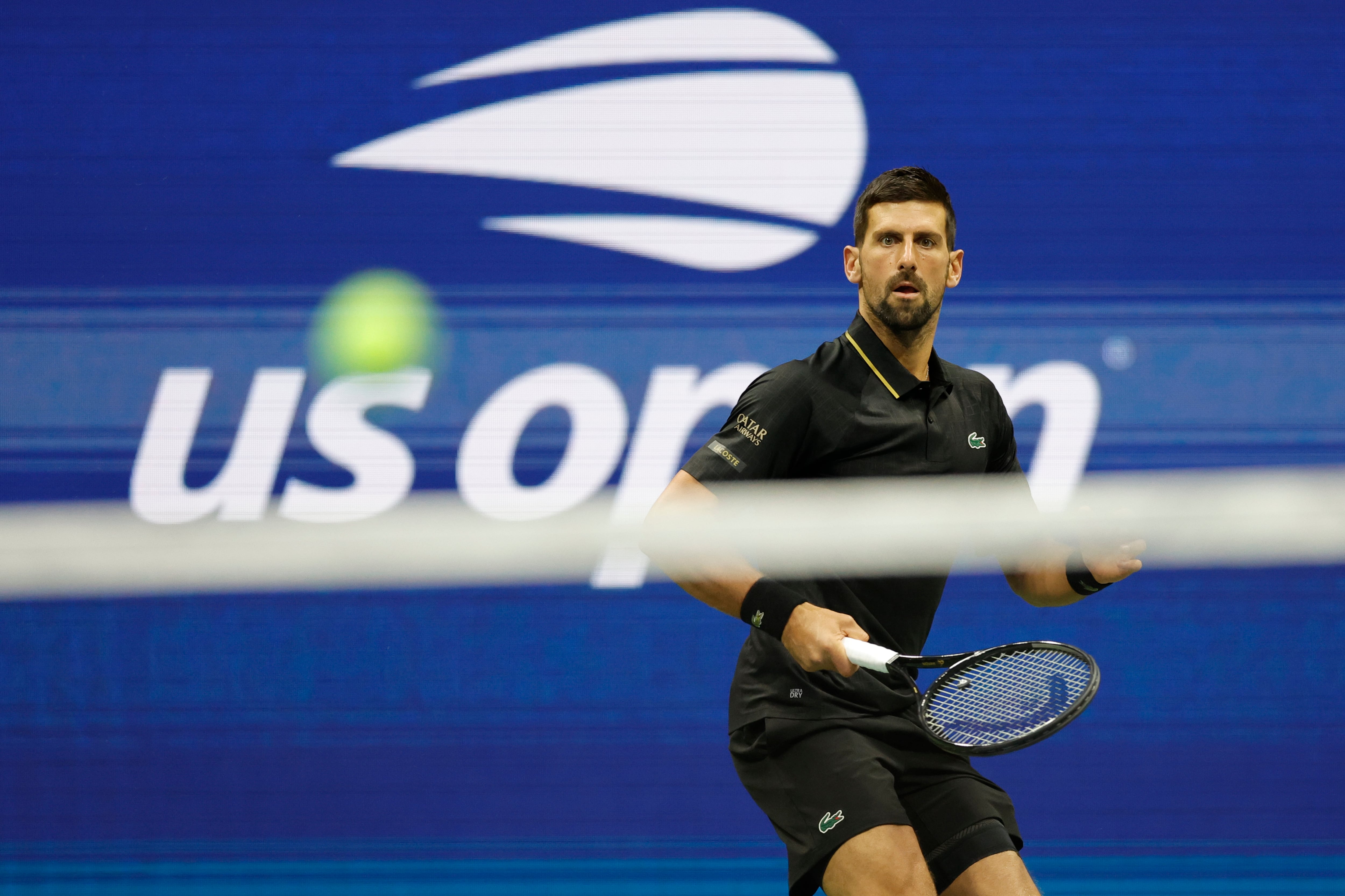 Novak Djokovic, durante su partido en el US Open