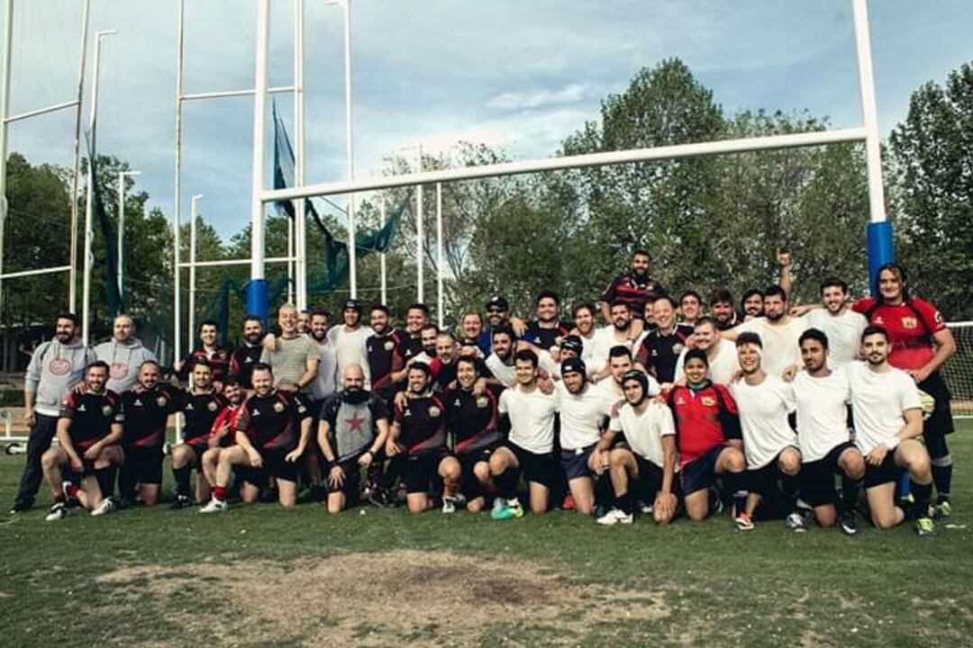 Imagen para el recuerdo del primer partido en la historia del Monastil Rugby Elda