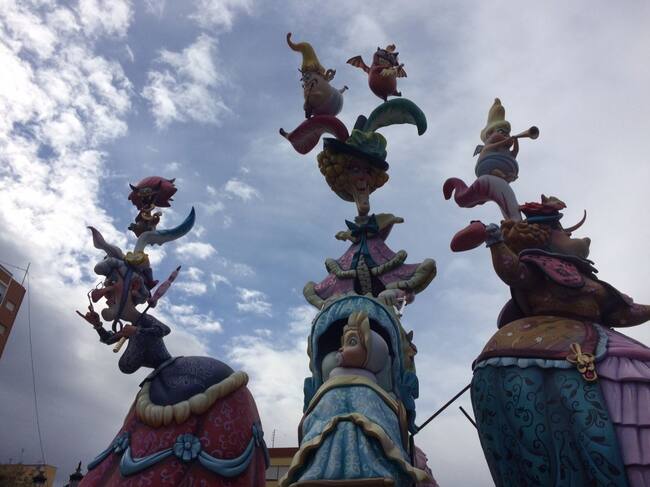 Imagen de archivo de las fallas en Gandia