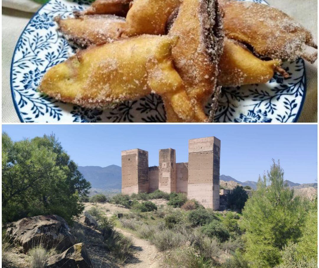 Plato de paparajotes y Castillo de Blanca