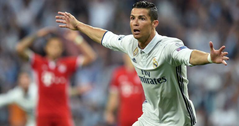 Cristiano Ronaldo celebra uno de sus goles al Bayern en la última Champions.