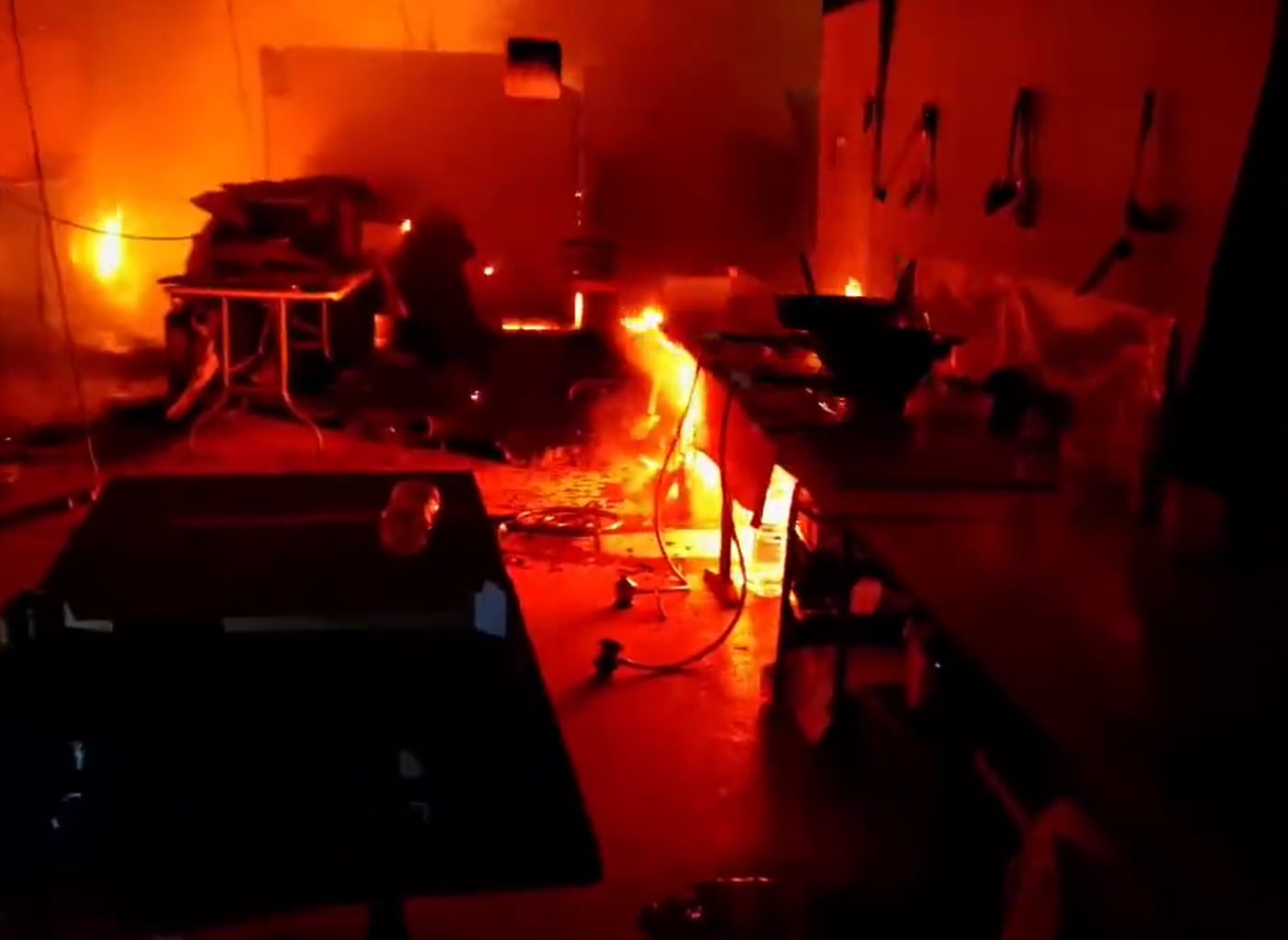 Incendio en una barraca en Murcia