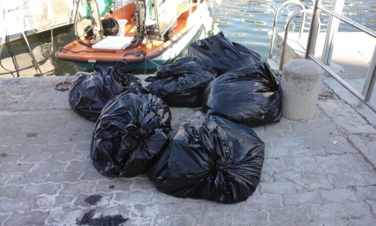 Basura en el mar