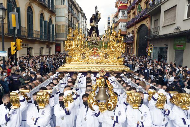 Salida procesional de Nuestro Padre Jesús Nazareno &#039;El Rico&#039; durante la procesión Magna de Málaga