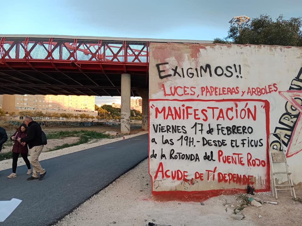 Vecindario por un Parque Central anima a participar en la manifestación de esta tarde