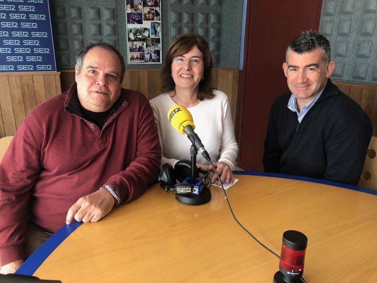 Aitor Morrás, Pepa Costa y Julián Aguilar