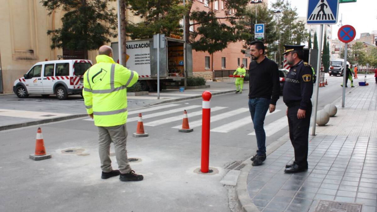 Almassora apuesta por los bolardos móviles para proteger el centro del núcleo urbano