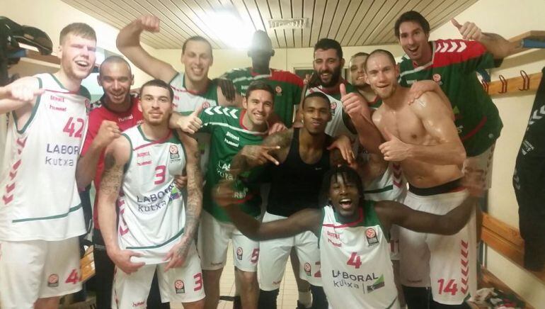 La plantilla de Baskonia, tras el pase a la Final Four 