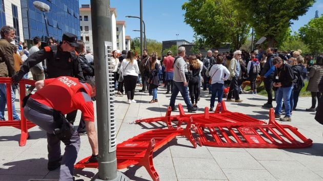 Concentración frente al Palacio de Justicia por la sentencia a &#039;La Manada&#039;.