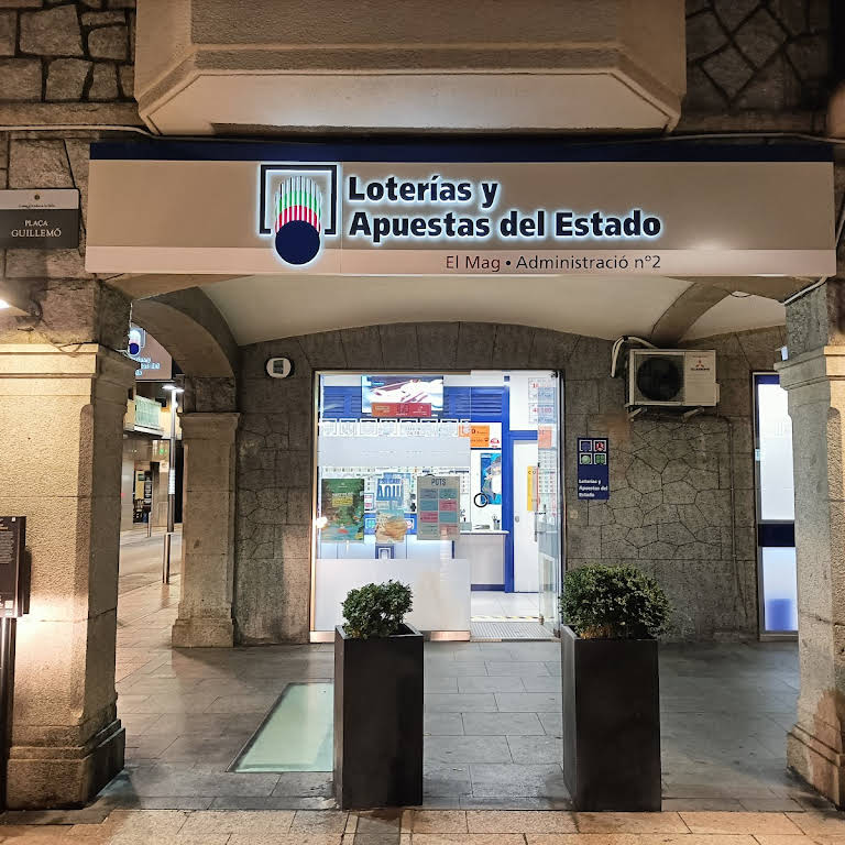 Una administració de loteria a Andorra la Vella.