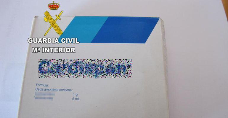 Uno de los medicamentos intervenidos por la Guardia Civil