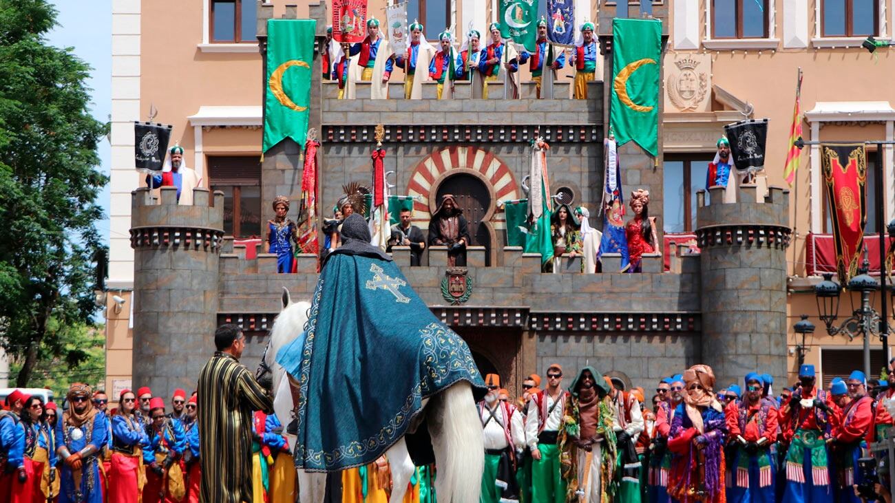 Imagen de la Embajada Cristiana, uno de los actos de las fiestas de Moros y Cristianos de Elda