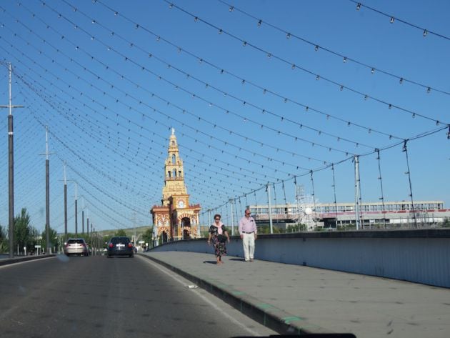 Feria de Nuestra Señora de la Salud desde el Puente de El Arenal