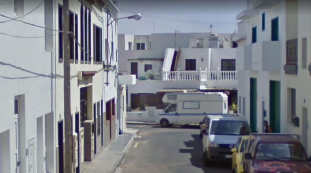 Calle Miguel Ángel Asturias de Arrecife, en la que se produjo el presunto robo.