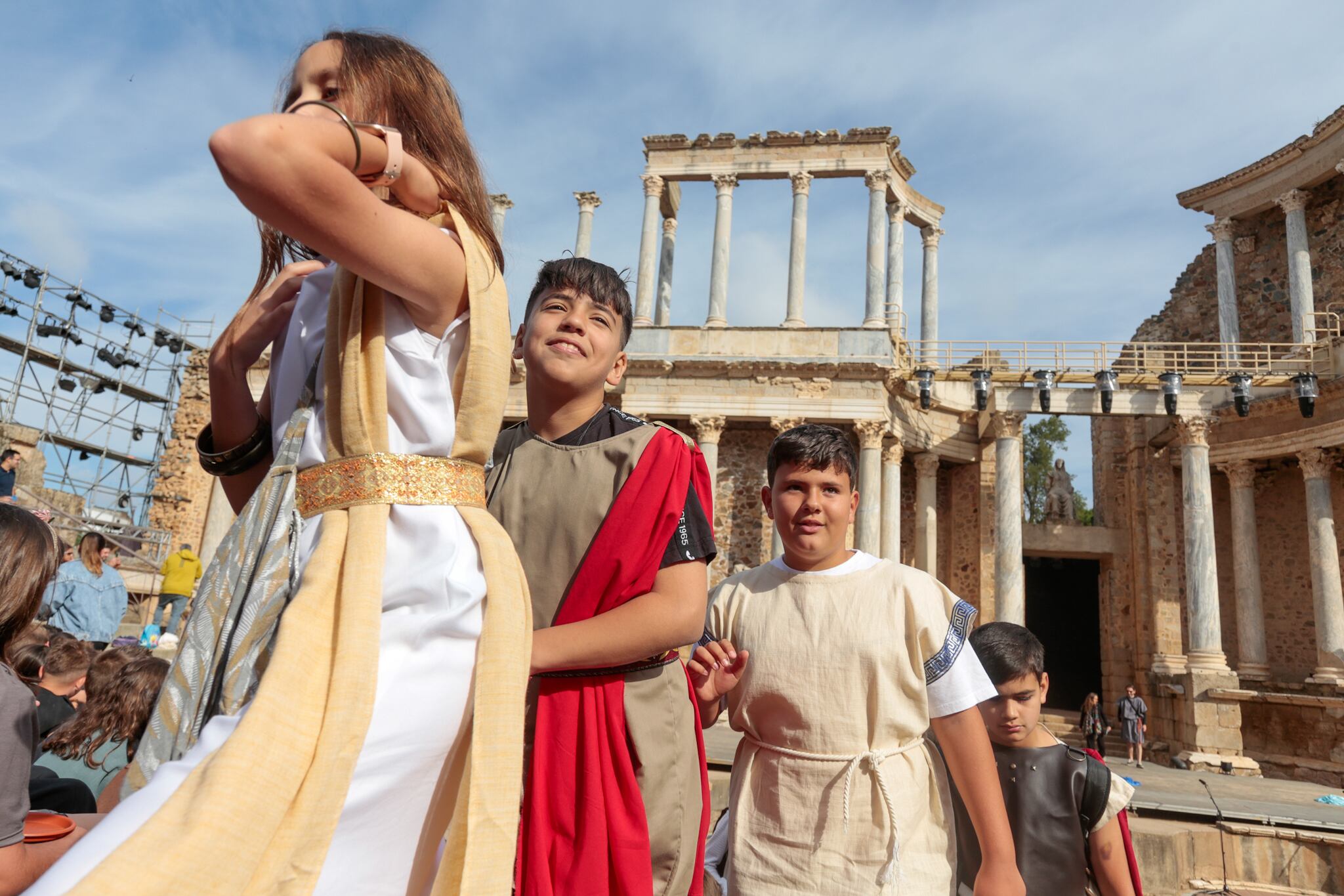 La escuela adopta un monumento teatro romano emerita lvdica