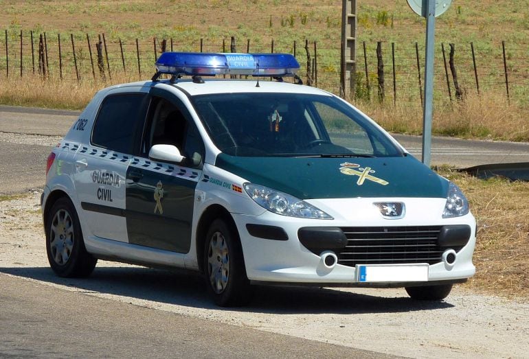 Vehículo de la Guardia Civil. 